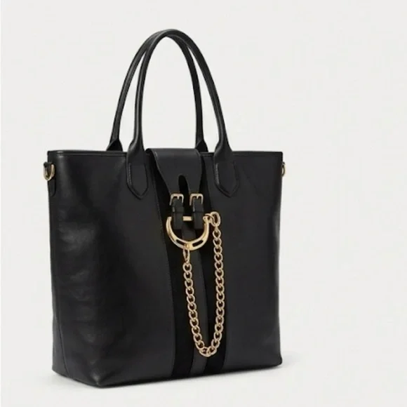 Rare to find - Ralph Lauren purple collection leather and suede equestrian tote - Picture 1 of 10